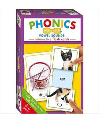 Phonics Slide & Learn Vowel Sounds Intractive Flash Card